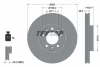 Диск гальмівний (передній) Peugeot 407 04-10/ 508 10-18/ Citroen Berlingo 18- (283x26) PRO TEXTAR 92232503 (фото 1)
