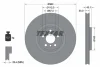 Диск гальмівний (передній) BMW X1 (F48)/X2 (F39) 14- (360x30) (L) B38/B47/B48 TEXTAR 92307303 (фото 1)