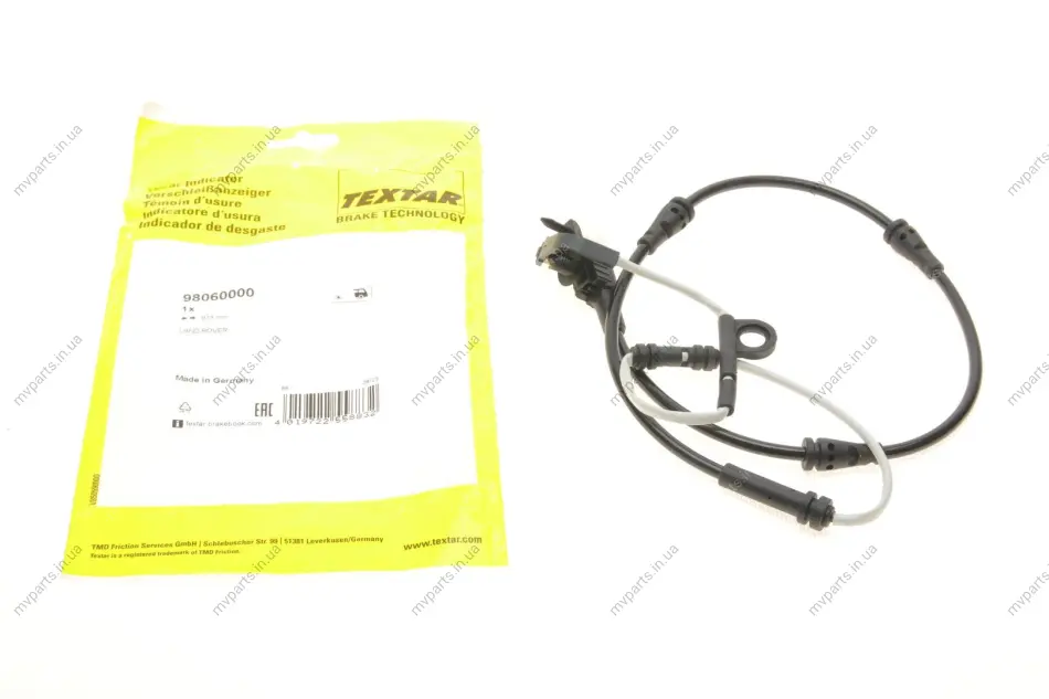 Датчик зносу гальмівних колодок (задніх) Land Rover Defender/Discovery/Range Rover 12- (L=978mm) TEXTAR 98060000 (фото 1)