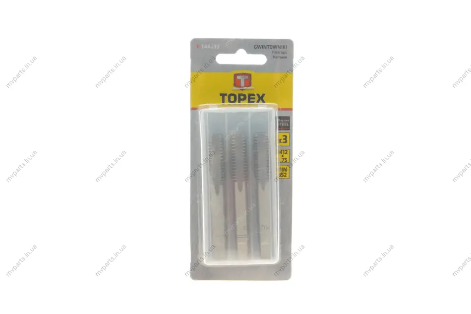 Набір інструментів для нарізки різьби (мітчики) M12x1.75 3 од. TOPEX Topex 14A212 (фото 1)