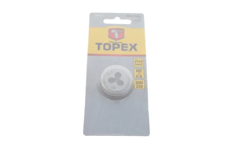 Інструмент для нарізки різьби (плашка) M5x0.8 TOPEX Topex 14A305