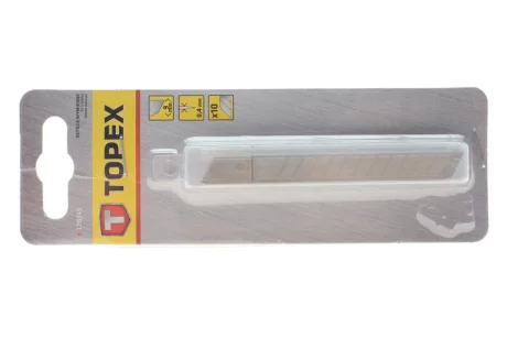 Лезо для ножа канцелярського (9mm) (к-кт 10шт) TOPEX Topex 17B349