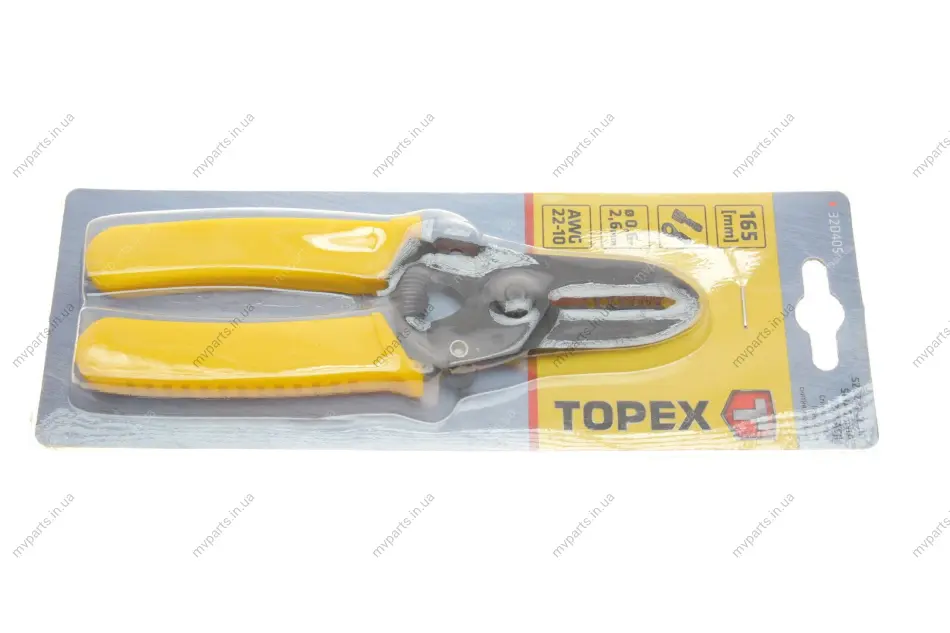 Знімач ізоляції з проводів Ø0,6-2,6 мм 165 мм TOPEX Topex 32D405 (фото 1)