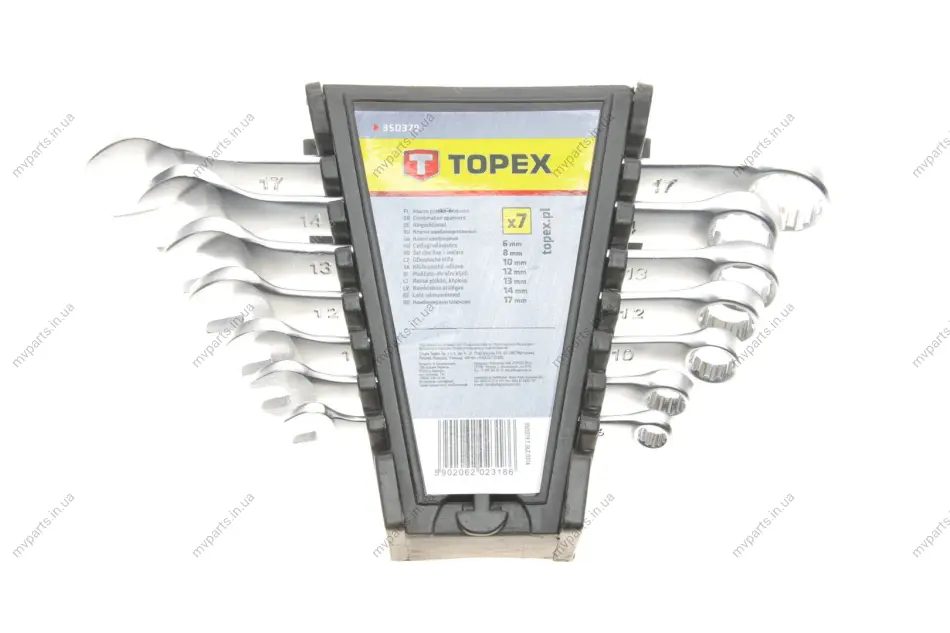 Набір ключів ріжково-накидних 6-17 мм 7 од. TOPEX Topex 35D379 (фото 1)