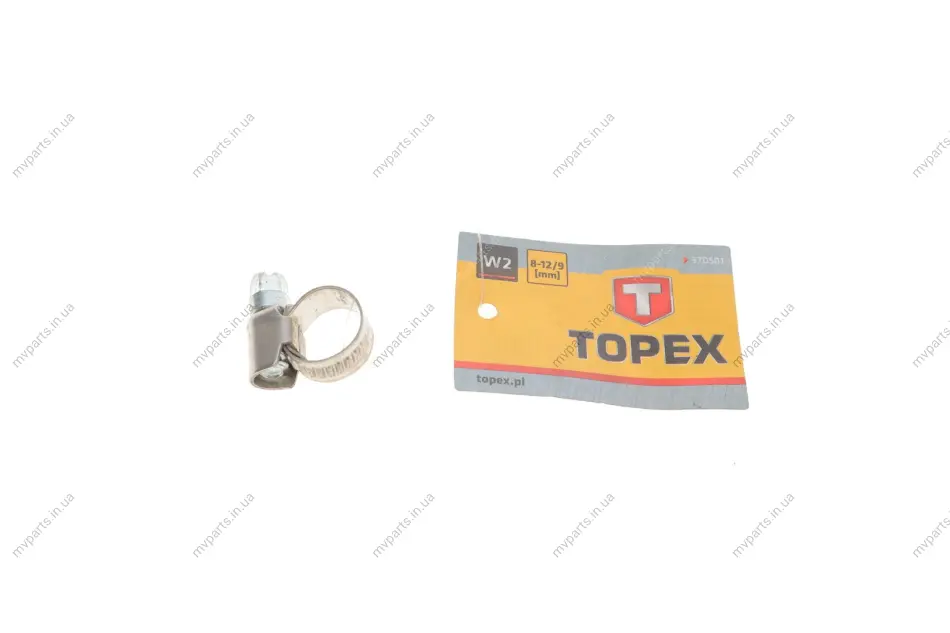 Хомут черв\'ячний Ø8-12x9 мм TOPEX Topex 37D501 (фото 1)