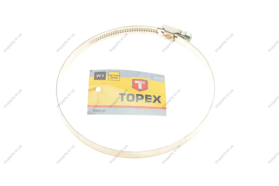 Хомут черв\'ячний Ø100-120x9 мм TOPEX Topex 37D514 (фото 1)