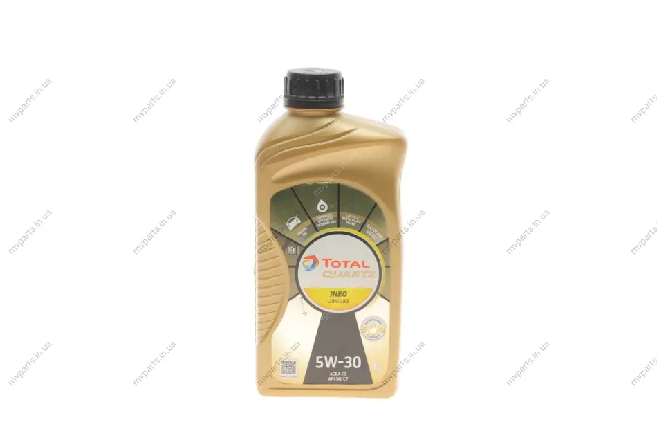 Олива 5W30 Quartz INEO LL (1л) (VW504.00/507.00) TOTAL 213818 (фото 1)