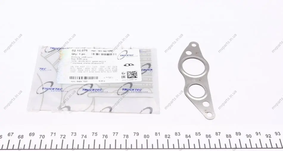 Прокладка клапана EGR MB OM651 AUTOMOTIVE 02.16.075 TRUCKTEC 02-16-075 (фото 1)