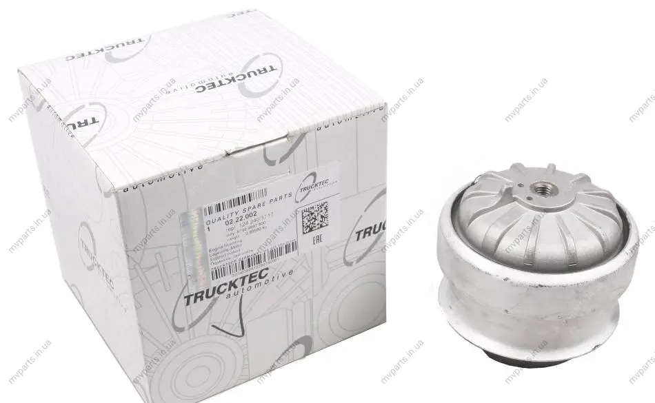 Подушка двигуна (передня) MB 190 (W201)/E-class (W124) 1.8-3.0 82-93 AUTOMOTIVE 02.22.002 TRUCKTEC 02-22-002 (фото 1)