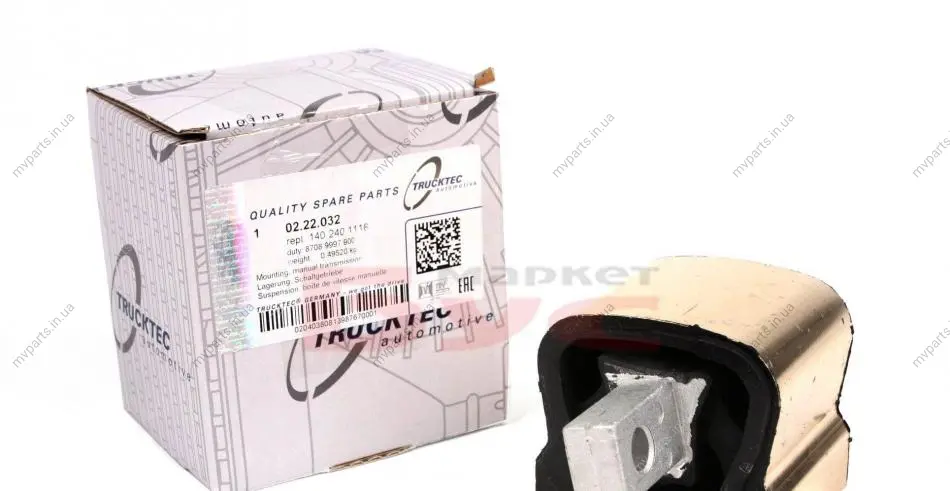 Подушка КПП MB Vito (W639) 03- (4x4) AUTOMOTIVE 02.22.032 TRUCKTEC 02-22-032 (фото 1)