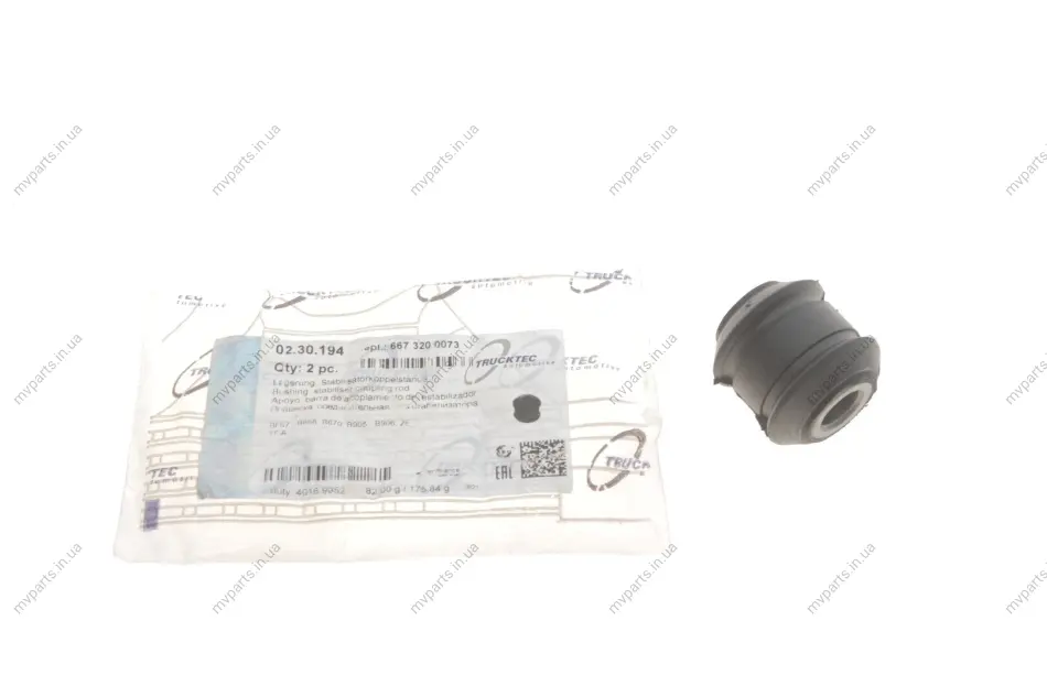 Сайлентблок стабілізатора (заднього) MB 609-814 (12x32x36) AUTOMOTIVE 02.30.194 TRUCKTEC 02-30-194 (фото 1)