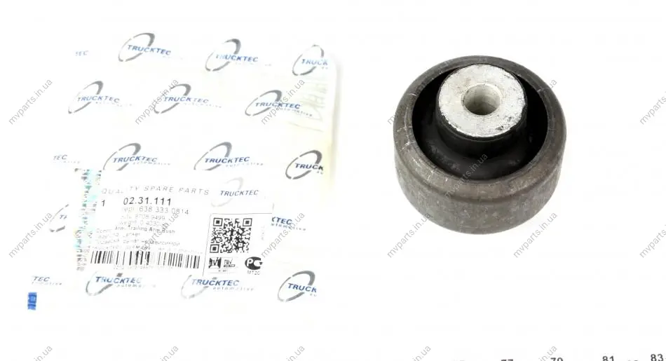 Сайлентблок важеля (переднього/ззаду) MB Vito (W638-639) 97-14 AUTOMOTIVE 02.31.111 TRUCKTEC 02-31-111 (фото 1)