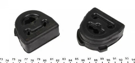 Гумка глушника MB Sprinter/VW LT 96-06 AUTOMOTIVE 02.39.042 TRUCKTEC 02-39-042