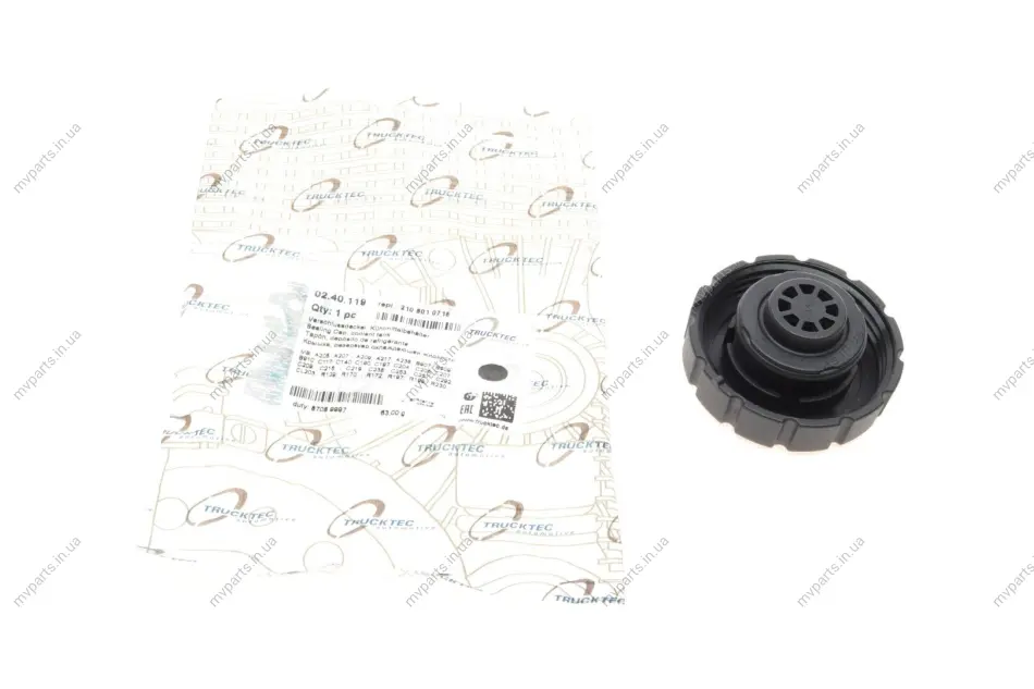 Кришка бачка розширювального MB E/C/S-class 92-06/Vito (W447) OM622 AUTOMOTIVE 02.40.119 TRUCKTEC 02-40-119 (фото 1)
