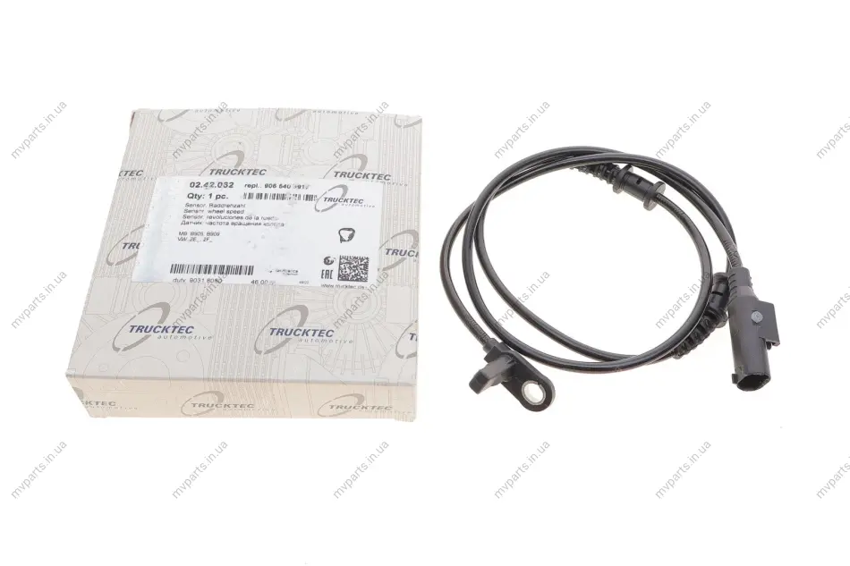 Датчик ABS (передній) MB Sprinter/VW Crafter 11- AUTOMOTIVE 02.42.062 TRUCKTEC 02-42-062 (фото 1)