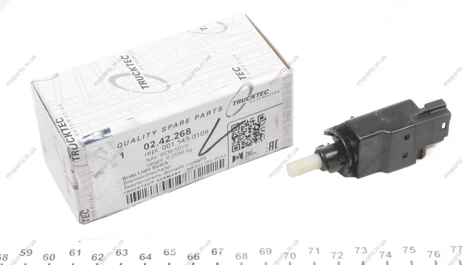 Датчик педалі гальма MB E-class (W124/W210) AUTOMOTIVE 02.42.268 TRUCKTEC 02-42-268 (фото 1)