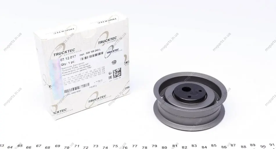 Ролик ГРМ VW/Audi 1.6/1.8/2.0 (натяжний) (72х20х10) AUTOMOTIVE 07.12.017 TRUCKTEC 07-12-017 (фото 1)