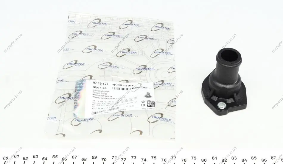 Фланець системи охолодження VW Caddy II 1.9 D 95-04 AUTOMOTIVE 07.19.127 TRUCKTEC 07-19-127 (фото 1)