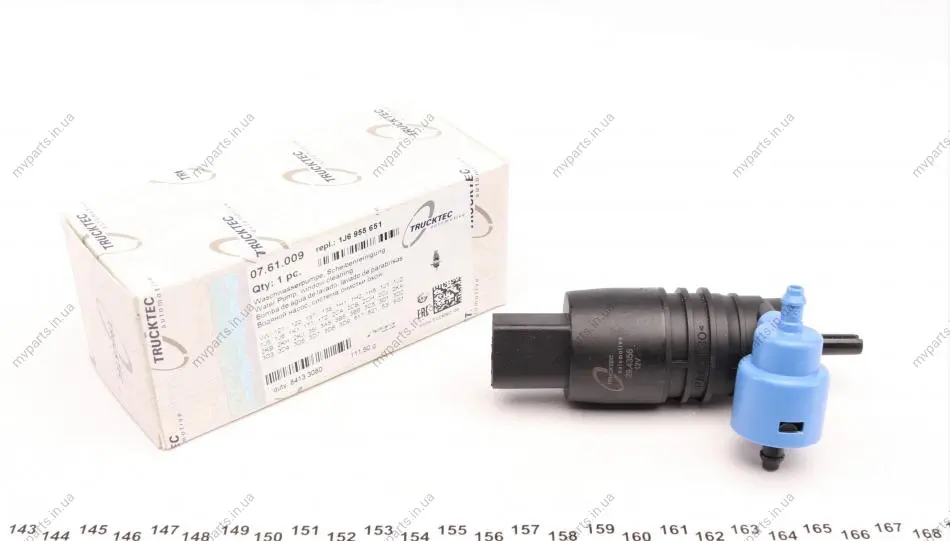Насос омивача скла (дуальний) VW Caddy III/T5/Passat 03- AUTOMOTIVE 07.61.009 TRUCKTEC 07-61-009 (фото 1)