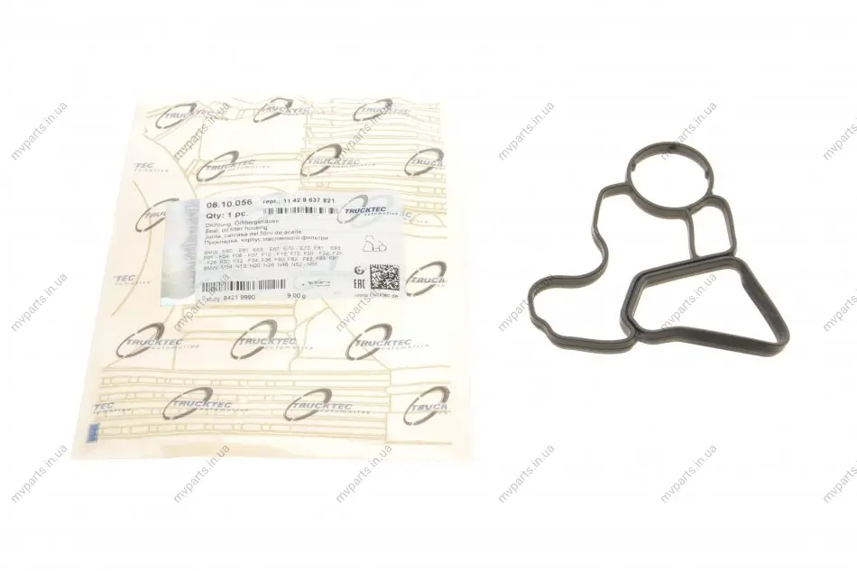 Прокладка корпуса фільтра оливного BMW X5/X6 3.0-4.0i 06- N52/N55 AUTOMOTIVE 08.10.056 TRUCKTEC 08-10-056 (фото 1)