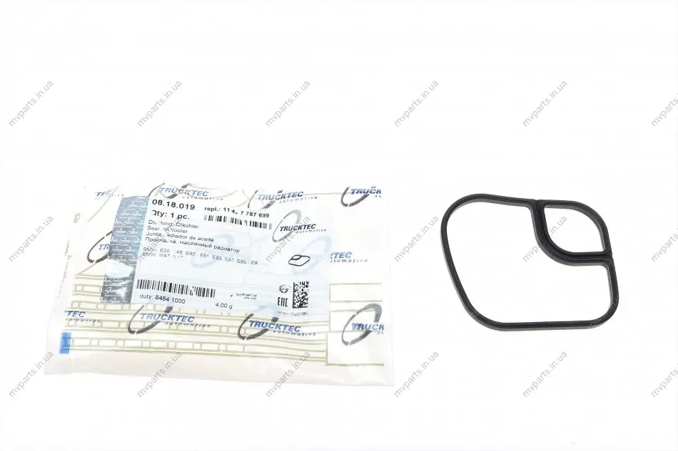 Прокладка радіатора масляного BMW 3 (E46)/5 (E39) 2.0D 98-05 AUTOMOTIVE 08.18.019 TRUCKTEC 08-18-019 (фото 1)