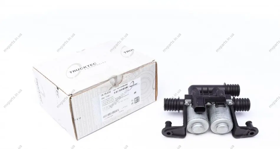 Кран пічки BMW 5 (E60)/6 (E63)/7 (E66) 2.0-6.0 01-10 AUTOMOTIVE 08.19.232 TRUCKTEC 08-19-232 (фото 1)