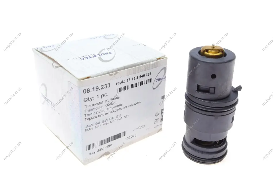 Термостат BMW 3 (E46) 2.0-3.0d 98-05 AUTOMOTIVE 08.19.233 TRUCKTEC 08-19-233 (фото 1)