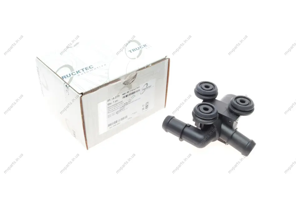 Кран пічки BMW 3 (E90)/X3 (E83)/X5 (E70)/X6 (E71/E72) 04-14 M57/N52/N55/N57 AUTOMOTIVE 08.19.270 TRUCKTEC 08-19-270 (фото 1)