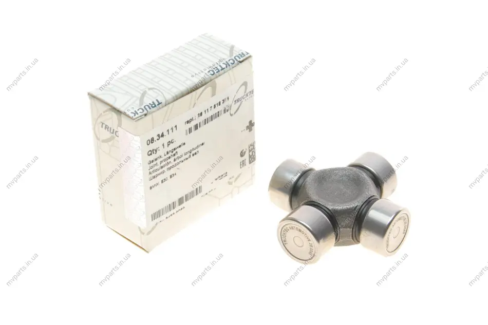 Хрестовина кардана BMW 3/5/7 -95/MB (W123) (24x64) AUTOMOTIVE 08.34.111 TRUCKTEC 08-34-111 (фото 1)