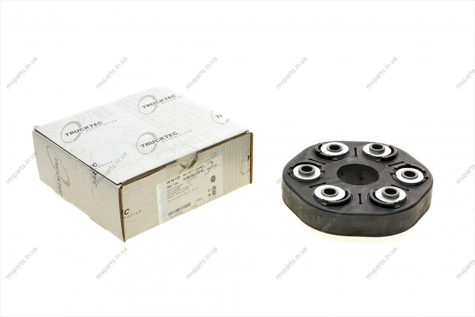 Муфта кардана еластична BMW 3/5/7/X3 98-11 AUTOMOTIVE 08.34.125 TRUCKTEC 08-34-125 (фото 1)