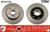 Диск гальмівний NISSAN, OPEL, RENAULT, задн. (вир-во) TRW DF4273S (фото 1)