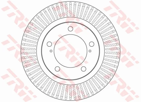 Диск гальмівний TOYOTA LAND CRUISER 4.5D V8 4.7 V8 передн. (вир-во) TRW DF6239S