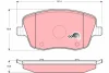 Колодка гальм. диск. SKODA ROOMSTER, VW POLO передн. (вир-во) TRW GDB1414 (фото 1)