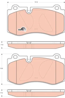 Колодка гальм. диск. MB E-CLASS W211, S-CLASS E W221 передн. (вир-во) TRW GDB1733