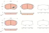 Колодка гальм. диск. SUBARU LEGACY IV передн. (вир-во) TRW GDB3371 (фото 1)