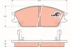 Колодка гальм. диск. HYUNDAI ACCENT передн. (вир-во) TRW GDB893 (фото 1)