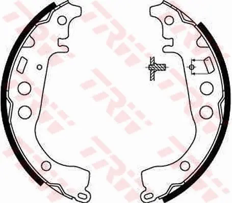 Колодка гальм. барабан. TOYOTA YARIS, задн. (вир-во) TRW GS8673 (фото 1)