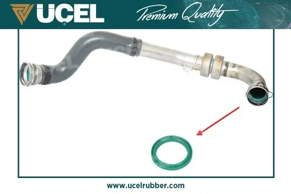 Прокладка патрубка інтеркулера ущільнююча Renault Megane III/Scenic III 1.5dCi 08- UCEL UC-EL 15157 (фото 1)