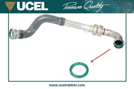 Прокладка патрубка інтеркулера ущільнююча Renault Megane III/Scenic III 1.5dCi 08- UCEL UC-EL 15157