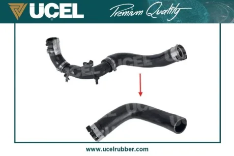 Патрубок інтеркулера (R) Renault Clio IV 0.9 TCe 12- UCEL UC-EL 16043