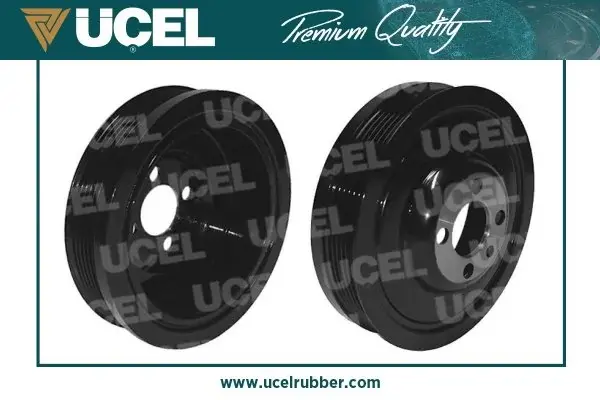 Шків колінвалу VW Caddy III 1.6TDI/2.0TDI 10-15, 55/62/75/81/103/125kw (+ болти) UCEL UC-EL 4004 (фото 1)