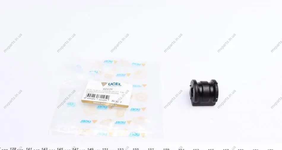 Втулка стабілізатора (переднього) VW Polo/Skoda Roomster/Fabia 99- (d=16mm) UCEL UC-EL 61125 (фото 1)