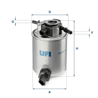 Фільтр паливний INFINITY QX50, QX70 3.0 D 13- (OE) (вир-во) UFI 24-020-01