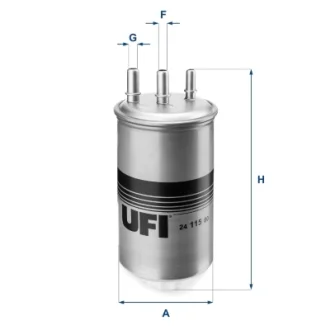 Фільтр паливний DACIA LOGAN, RENAULT DUSTER 1.5 Dci 10- (OE) (вир-во) UFI 24-115-00