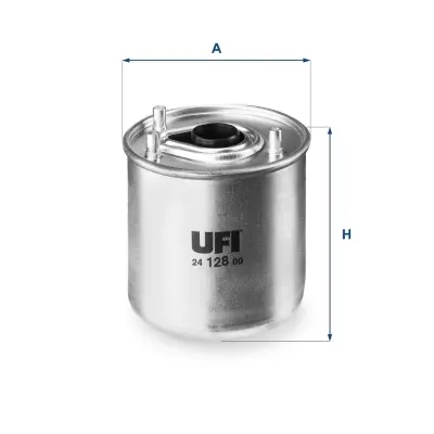 Фільтр паливний FORD 1.4-1.6 TDCI 08-, VOLVO 1.6 D2 10- (вир-во) UFI 24-128-00 (фото 1)