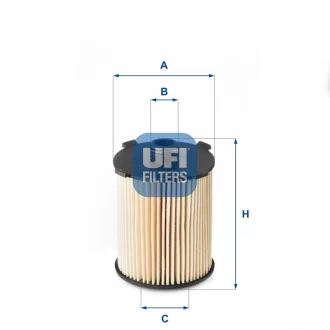 Фільтр оливний VOLVO S60, XC60 1.5-2.0 13- (OE) (вир-во) UFI 25-110-00