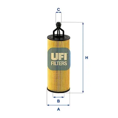 Фільтр оливний JEEP CHEROKEE 3.2, 3.6 14- (вир-во) UFI 25-251-00 (фото 1)