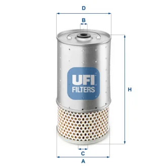 Фільтр оливний MB 124, 202 (вир-во) UFI 25-528-00