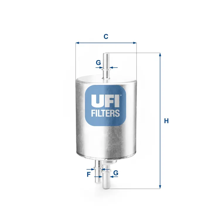 Фільтр паливний AUDI A4 1.8T 00-08 (OE) (вир-во) UFI 31-830-00 (фото 1)