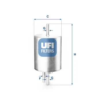 Фільтр паливний AUDI A4 1.8T 00-08 (OE) (вир-во) UFI 31-830-00